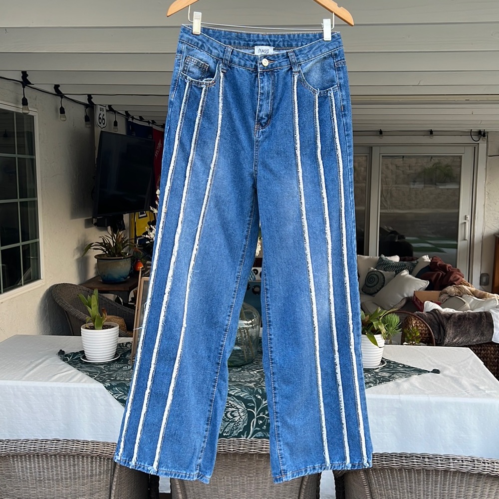 Princess Polly Blue Flare Jeans